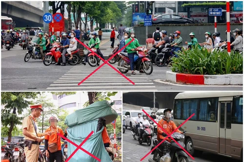 Cảnh sát giao thông tăng cường xử lý vi phạm của 'xe ôm' công nghệ 