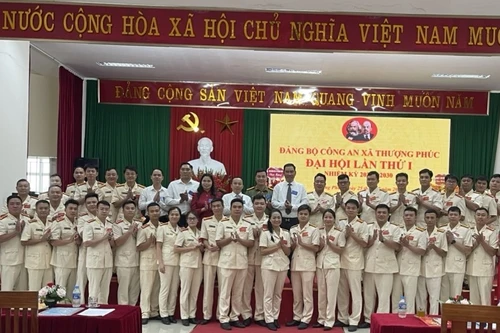 Đại hội Đảng bộ Công an xã Thượng Phúc thành công tốt đẹp