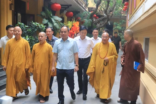 Công an Hà Nội phối hợp bảo đảm tuyệt đối an ninh, an toàn phục vụ nhân dân chiêm bái Xá lợi Đức Phật