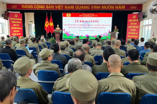 Tập huấn, bồi dưỡng nghiệp vụ cho 240 đội viên lực lượng tham gia bảo vệ an ninh, trật tự ở cơ sở