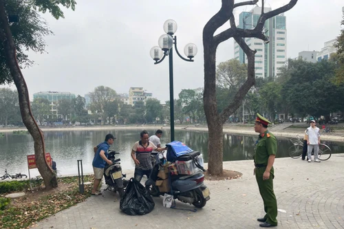 Tăng cường xử lý vi phạm trật tự đô thị khu vực hồ Thiền Quang