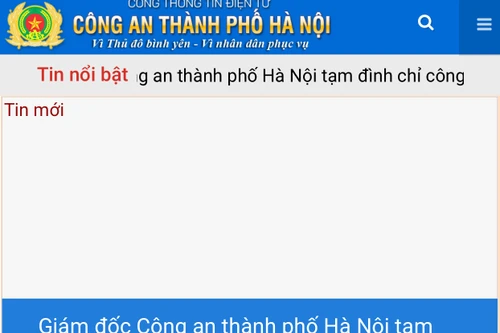 Giám đốc Công an thành phố Hà Nội tạm đình chỉ công tác đối với 2 cán bộ, chiến sỹ 
