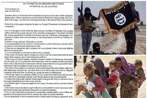 IS gây sốc bằng sắc lệnh quy định "sử dụng và hãm hiếp" nô lệ tình dục