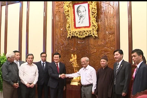 Chủ tịch nước gặp mặt ban tổ chức dự án “Hào khí Thăng Long vì hòa bình thịnh vượng"