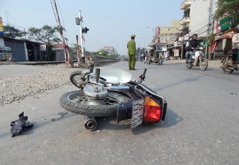 2 “rim” húc nhau, 2 người bị thương nặng