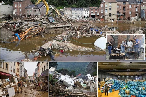 “Du khách săn thảm họa” bị yêu cầu tránh xa lũ lụt ở Đức và Bỉ