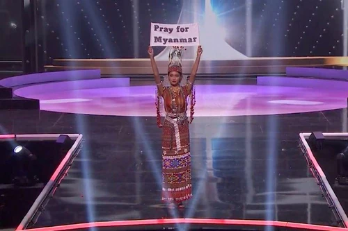 Hoa hậu Hoàn vũ Myanmar kêu gọi thế giới lên tiếng vì người dân nước này