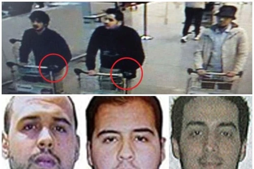 Chân dung 3 nghi phạm đánh bom tự sát ở sân bay Brussels