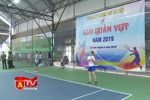 Bế mạc giải quần vợt Công an thành phố Hà Nội năm 2019