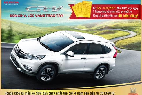 Honda CR--V tham gia "cuộc đua" khuyến mại