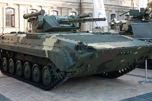 Thiết giáp đặc biệt BMP-1U Shkval của Ukraine trong biên chế quân đội Nga