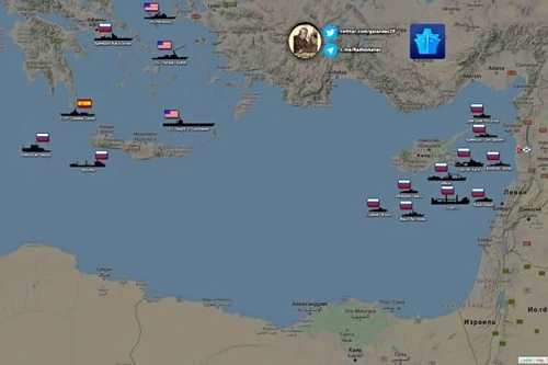 Hạm đội Nga tập hợp ngoài khơi bờ biển Syria, sẵn sàng tấn công diệt phiến quân?