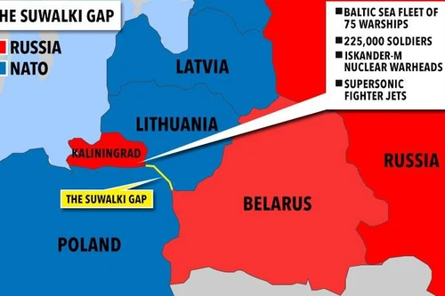 Nếu bùng phát xung đột Nga-NATO: Điểm quyết chiến là 'Hành lang Suwalki' và 'Mũi dao Kaliningrad'