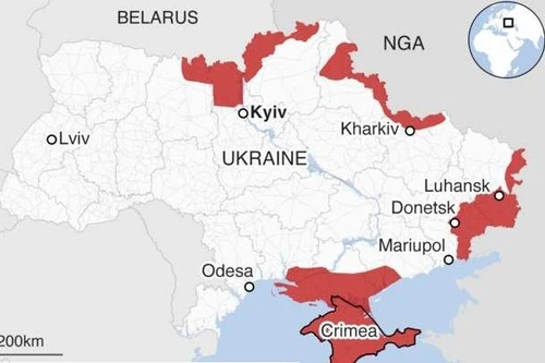 Chiến sự Nga - Ukraine: Quân Nga đã chiếm được những khu vực nào?