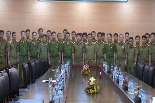 CATP Hà Nội tiếp đoàn Bộ Cảnh sát và Bộ An ninh Lào