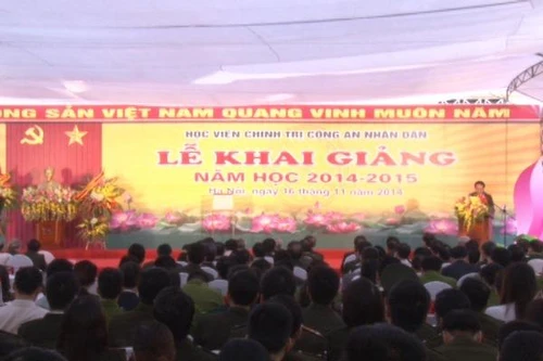 Học viện Chính trị CAND khai giảng khóa học đầu tiên