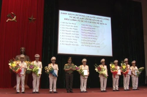 6.000 cán bộ, chiến sĩ CA Hà Nội được thăng cấp bậc hàm