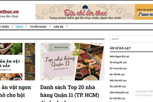 Địa chỉ ẩm thực - Trang review ẩm thực du lịch Việt Nam
