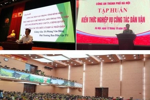 Công an Hà Nội: Nâng cao kiến thức, kỹ năng Dân vận cho đội ngũ cán bộ chỉ huy