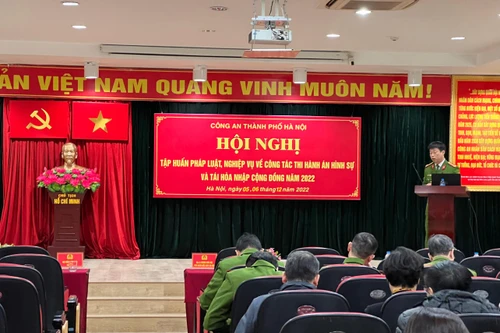 Hà Nội: Trên 500 cán bộ, công chức hoàn thành tập huấn công tác thi hành án hình sự tại cộng đồng