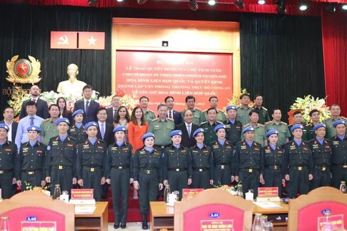 Bốn sỹ quan Công an nhân dân Việt Nam tham gia thực hiện nhiệm vụ quốc tế