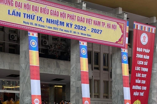 Công an Hà Nội bảo đảm tốt an ninh trật tự Đại hội đại biểu Phật giáo TP Hà Nội nhiệm kỳ 2022 - 2027 