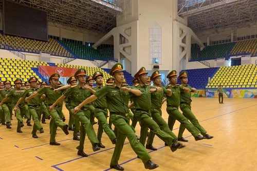 Kiểm tra, đánh giá kết quả tập huấn Điều lệnh, Quân sự, Võ thuật CAND năm 2022