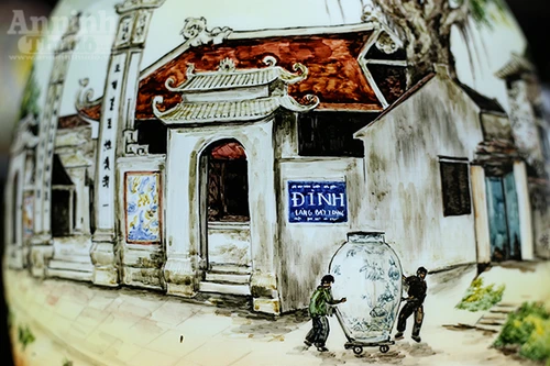 Làng quê Việt Nam qua những tác phẩm gốm Bát Tràng độc đáo