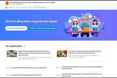 Ra mắt Cổng thông tin hỗ trợ cá nhân, hộ kinh doanh và doanh nghiệp