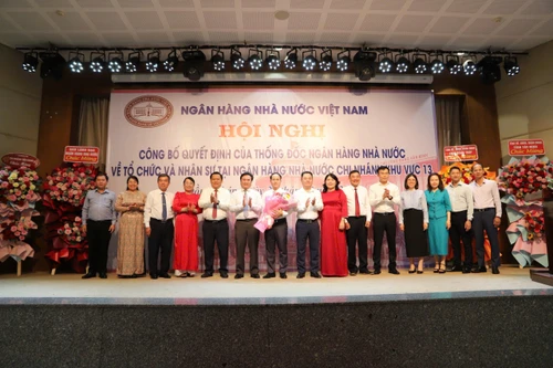 Công bố các quyết định tổ chức nhân sự tại Ngân hàng Nhà nước khu vực 13
