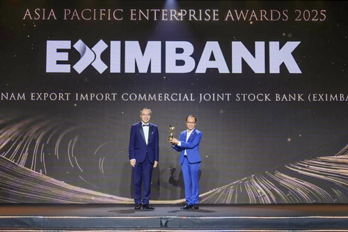 Eximbank được vinh danh “Doanh nghiệp xuất sắc châu Á” và “Doanh nghiệp tăng trưởng nhanh” tại APEA 2025