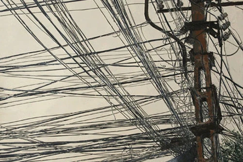 Sáng tác tranh từ dây điện 