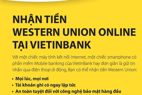 ABMT - Sản phẩm kiều hối tiên phong của VietinBank