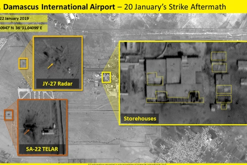 [ẢNH] Israel tung ảnh vệ tinh chứng minh Syria thiệt hại nặng nề sau trận không kích