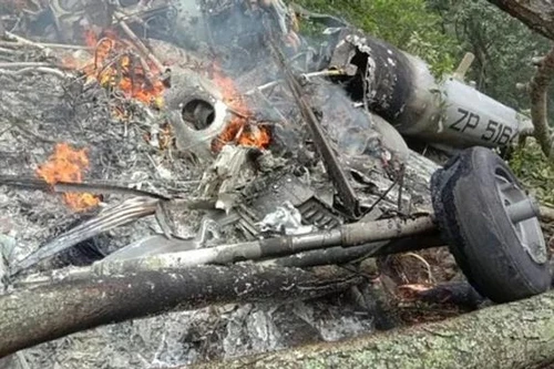 Rơi trực thăng chở Tổng tham mưu trưởng quân đội Ấn Độ