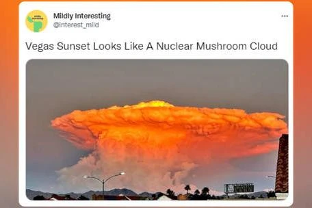 Xuất hiện “đám mây hình nấm” kỳ lạ ở thành phố lớn của Mỹ