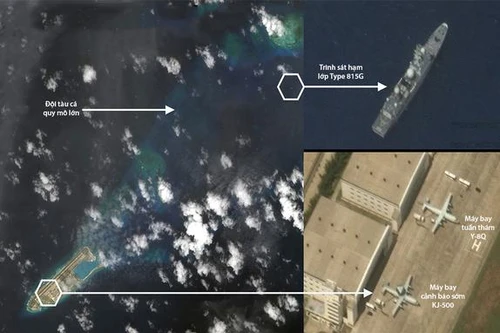 Việt Nam phản đối việc máy bay và tàu trinh sát Trung Quốc xuất hiện ở Đá Chữ Thập