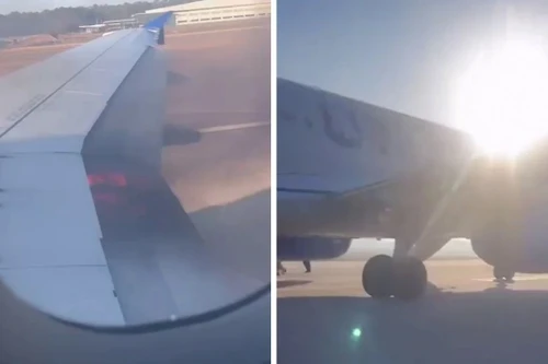 Máy bay Mỹ chở 109 người gặp sự cố động cơ khi đang chuẩn bị cất cánh