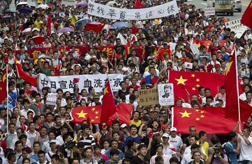 Một người biểu tình chống Nhật ở Trung Quốc tử vong