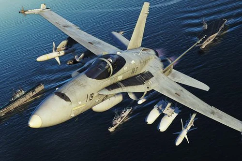 Chiến đấu cơ F-18 Mỹ quần thảo trên bầu trời Kabul