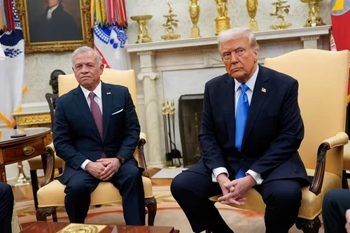 Tổng thống Mỹ Donald Trump gặp Vua Abdullah của Jordan tại Nhà Trắng