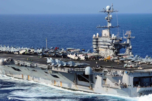 Tàu sân bay Mỹ tham gia tập trận với Nhật Bản, Hàn Quốc ở Biển Hoa Đông