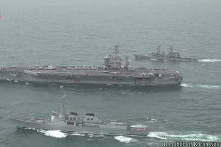 Mỹ - Nhật Bản - Hàn Quốc kết thúc cuộc tập trận chung trên biển