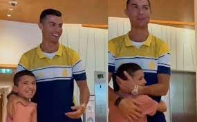 Hạnh phúc của cậu bé Syria khi được gặp siêu sao Cristiano Ronaldo 
