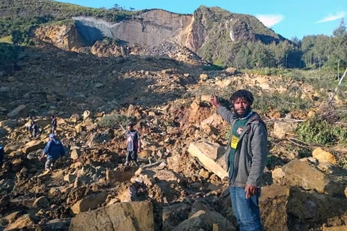 Thảm kịch lở đất tại Papua New Guinea,100 người có thể đã thiệt mạng