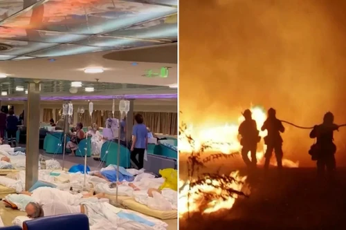 Hy Lạp: Bệnh viện phải sơ tán bệnh nhân do cháy rừng