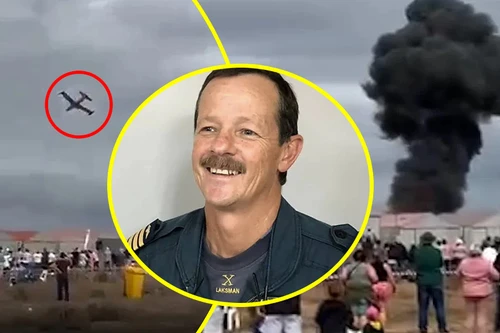 Khoảnh khắc máy bay lao thẳng xuống đất khi biểu diễn khiến phi công tử nạn