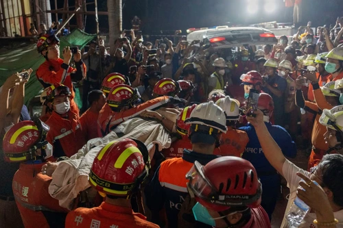 Thông tin mới về hoạt động cứu hộ động đất tại Myanmar, Thái Lan 