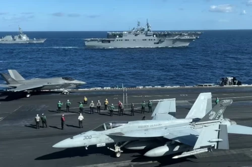Hải quân Mỹ triển khai 3 tàu sân bay ở Tây Thái Bình Dương