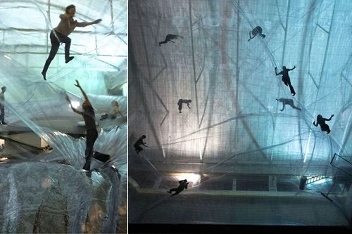 Chạy nhảy giữa không trung tại Milan